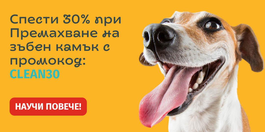 Актуално за месец октомври: 30% отстъпка от цената за Почистване на зъбен камък