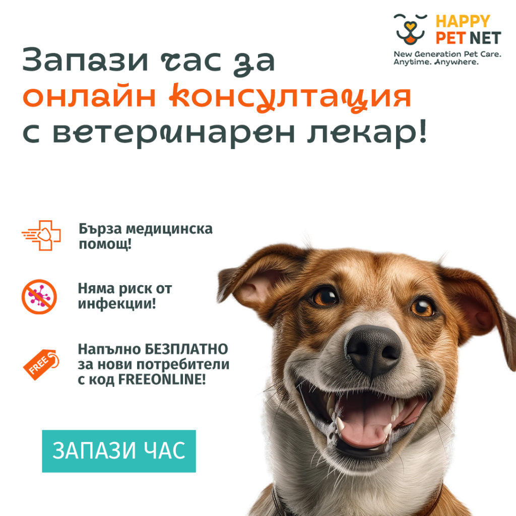 ЗАПАЗИ ЧАС ЗА ОНЛАЙН КОНСУЛТАЦИЯ С ВЕТЕРИНАР